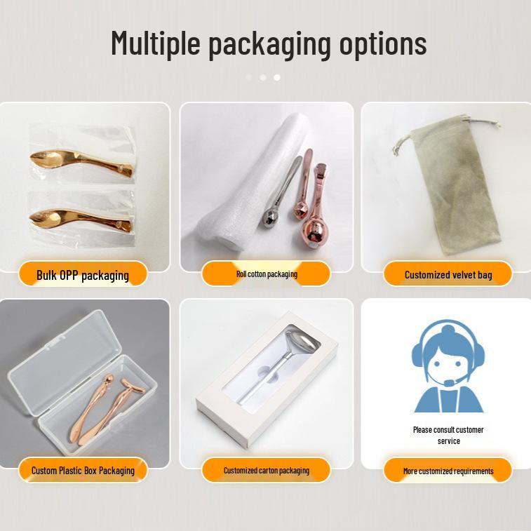 Hot-Selling Zinc Alloy Eye Massage Stick, Multi-functional Metal Eye Cream Applicator