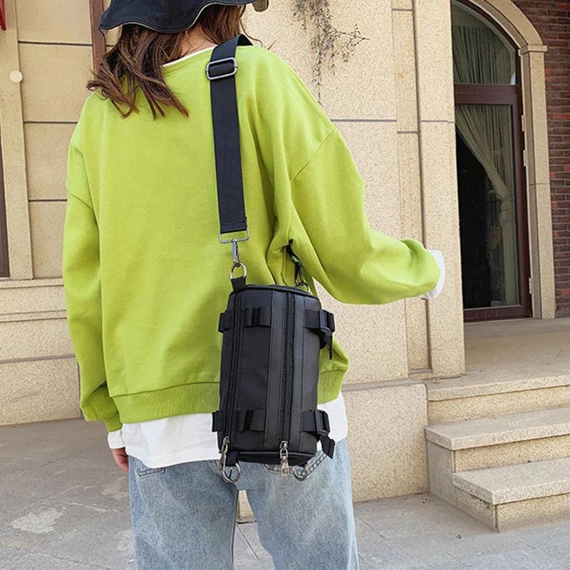 Men's Designer Crossbody Bags Fashion Small Cylinder Phone Packs 2020Women's Messenger Shoulder Bag Street Hip-Hop Tooling Pouch