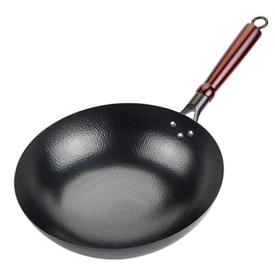 Jincun Zhangqiu Nitrided Hammered Wrought Iron Wok