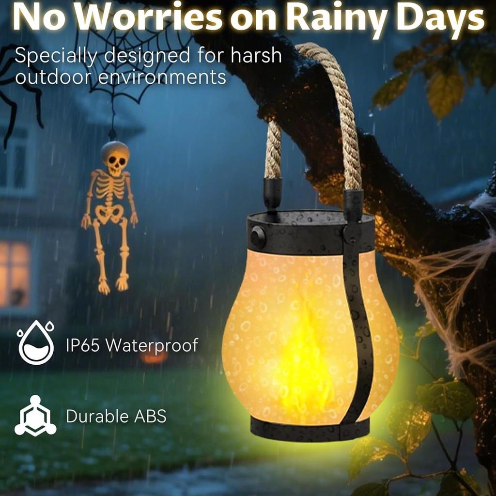 Solar Lantern Outdoor Lights Waterproof for Camping Pathway Yard Patio Porch Garden Decor