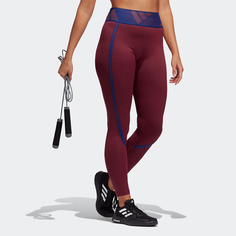 Adidas Sports Fitness Leggings Women Bottoms Deep-Red GR8032