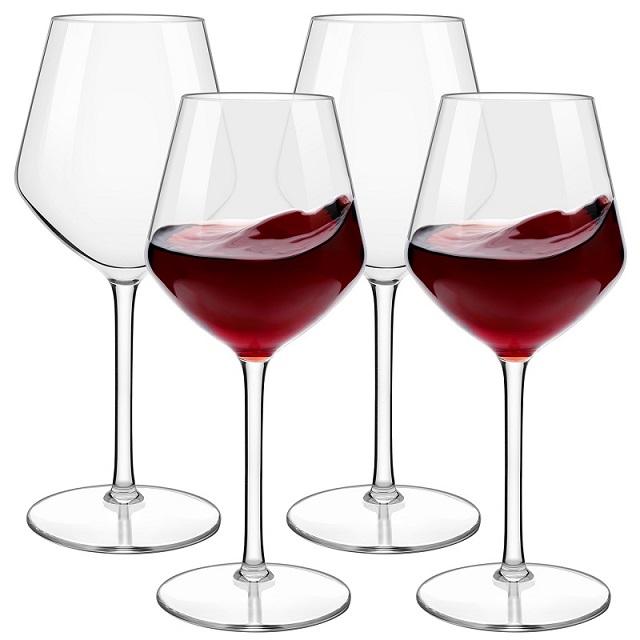 MICHLEY 2pcs/4pcs Unbreakable Wine Glasses Tritan Plastic Glassware For Outdoor Wedding Birthday Celebrations Red Wine Drink Cup