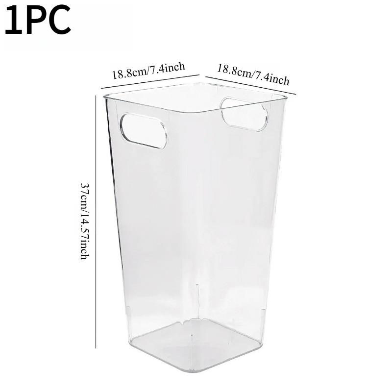 1PC acrylic transparent portable flower bucket plastic waking flower bucket hydroponic flower arrangement bucket floral shop