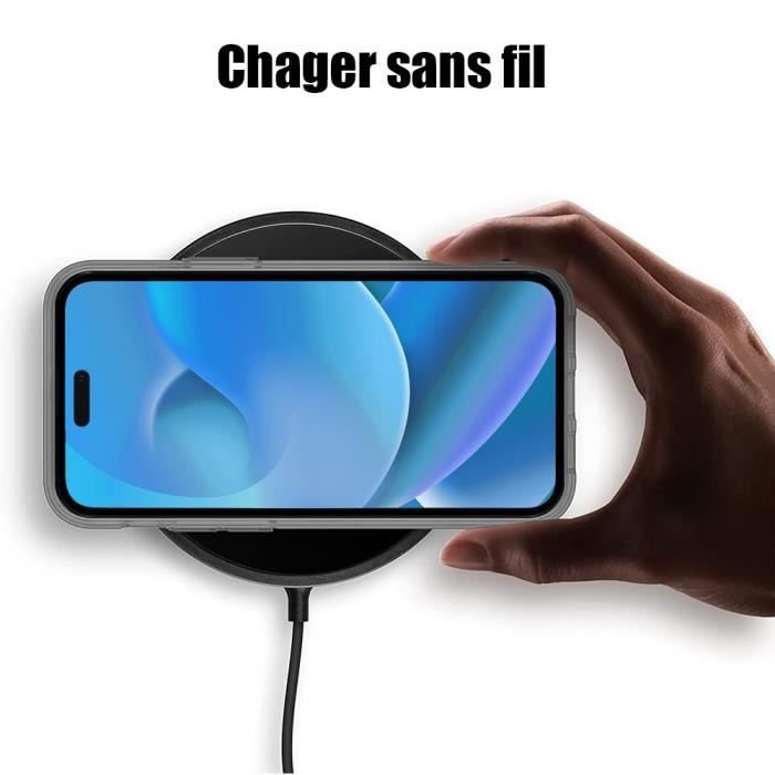 Coque Silicone - iPhone - 14 Pro - Gris Clair - Souple - 2 Vitres en Verre Trempé