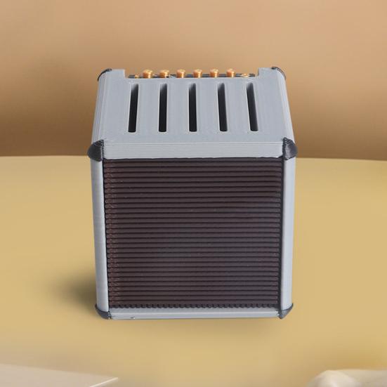 Guitar Picks Holder Retro Amplifier Style Guitar Pick Display Case with 5 Slots Guitar Pick Storage Box Gift for Guitar Players Music Enthusiasts