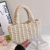Handmade Straw Woven Women's Handbag - Trendy Ladies Net Red Bag