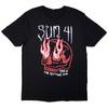 Men's Sum 41 Tour '24 Skull T-shirt Medium Black