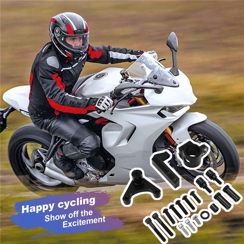 Motorcycle Accessories Damper Bracket Kit Steering Shock Stabilizer Mount For Ducati Hypermotard 950/SP -