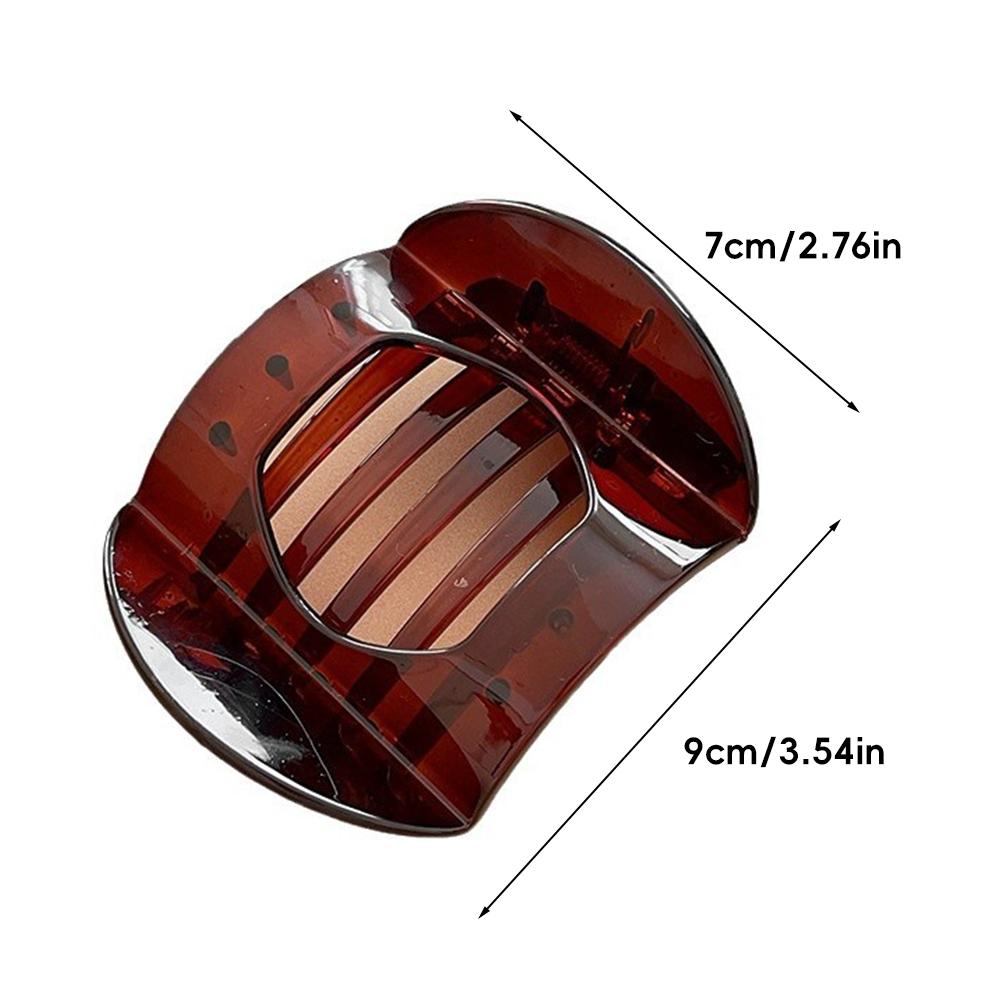 Pinza para el pelo retro con diseño de carey, elegante y sencilla, antideslizante, accesorio para el pelo para mujer.