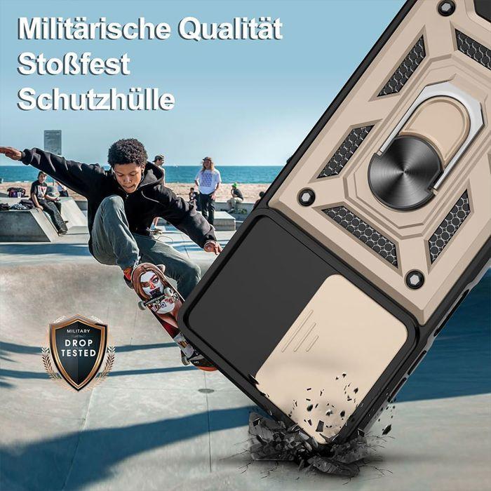 Coque de Protection - BOOLING - pour Samsung Galaxy A17 4G/5G - Antichoc - Anneau Rotatif - Protection Caméra