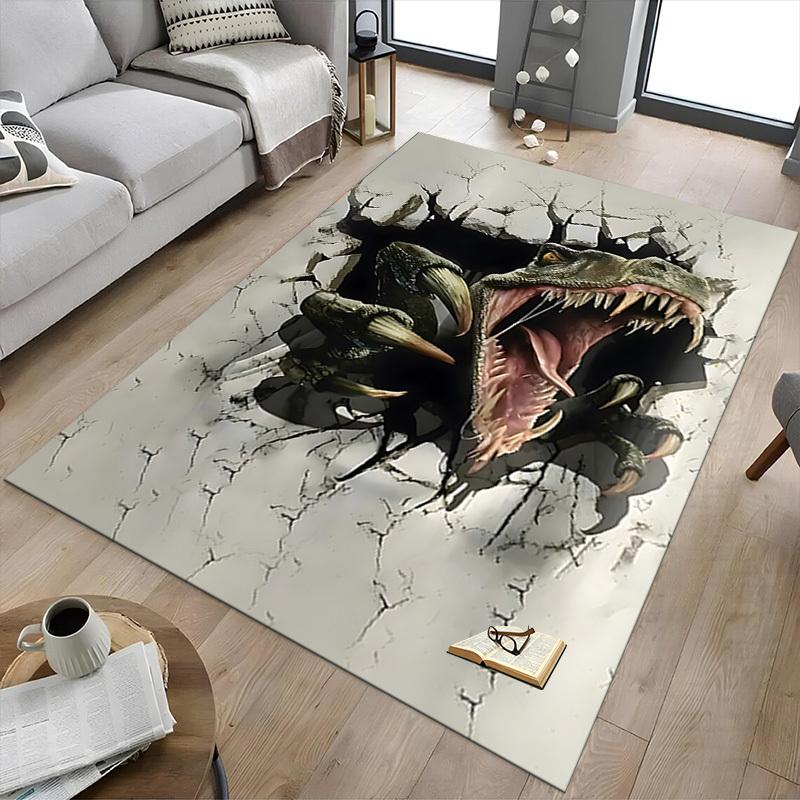 1PC Dinosaur Wall Carpet Ultra Soft, Thick & Absorbent, Non Slip Machine Washable Mat for Entryway