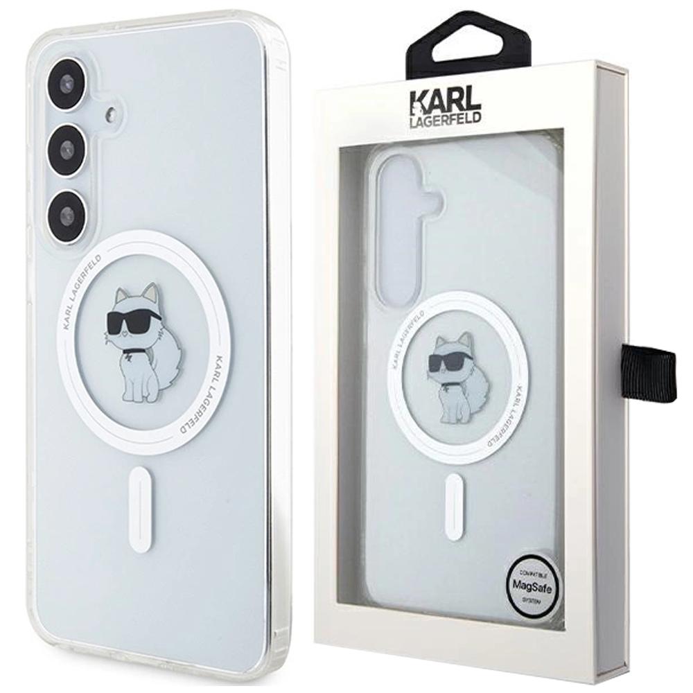 Karl Lagerfeld Klhms24Shfccnot S24 S921 Przeźroczysty/Transparent Hardcase Iml Choupette Magsafe