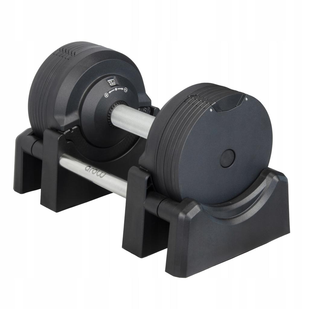 Adjustable dumbbell 23.5 kg With adjustable CO 1.5 kg black premium dumbbell