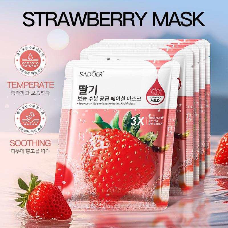 Fruit Moisturizing and Hydrating Mask SADOER Moisturizing and Rejuvenating Brightening Mask l