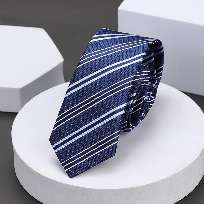 Korean Version Of Casual 5Cm Men'S And Women'S Business Dress Groom Wedding Stripe Hand Play Work Narrow Lazy Solid Color Tie