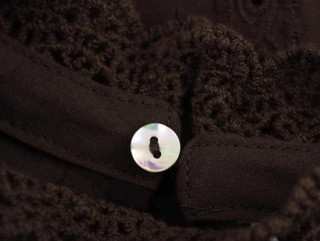 Spring 2025 Women's European & American Style Embroidered Hollow Shirt