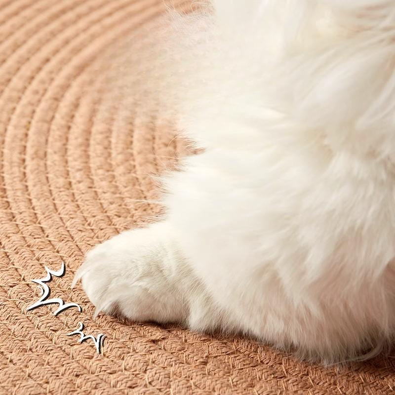 Katteskrapeplate Slitesterk og Ingen Flassavgang Kattekloplate Katt Super Stor Rund Katteskrapeplate Katterede Integrert