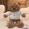 Plush Bear Teddy Stuffed With Cozy Sweater Soft Huggable Bedtime Gift Companion