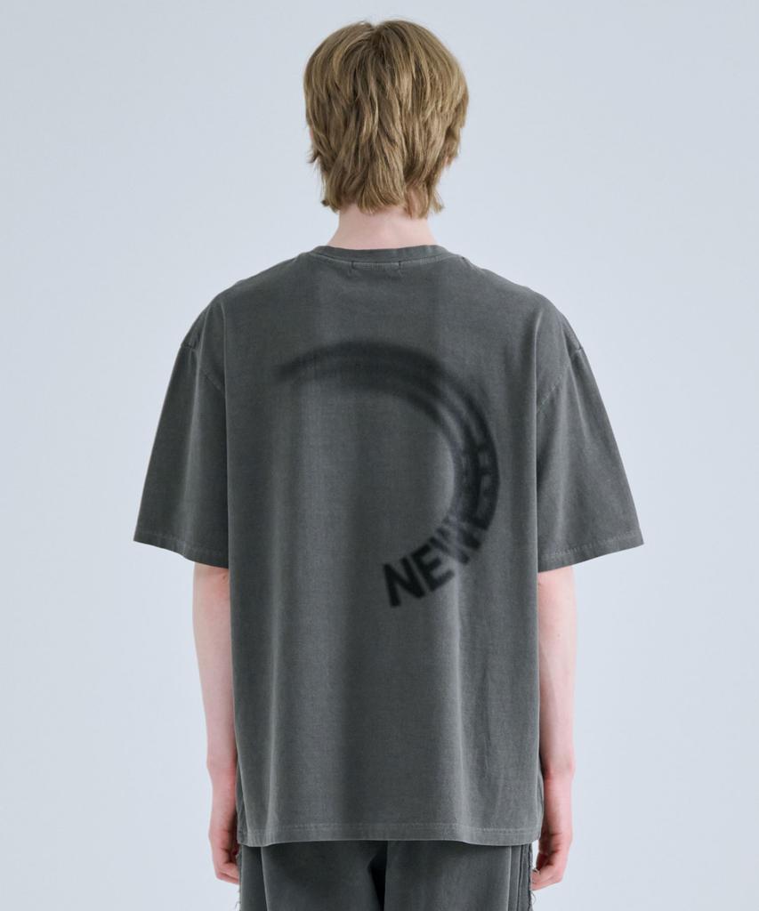 ZPLISH Newest Pigment Short Sleeve T-Shirt Dark Gray