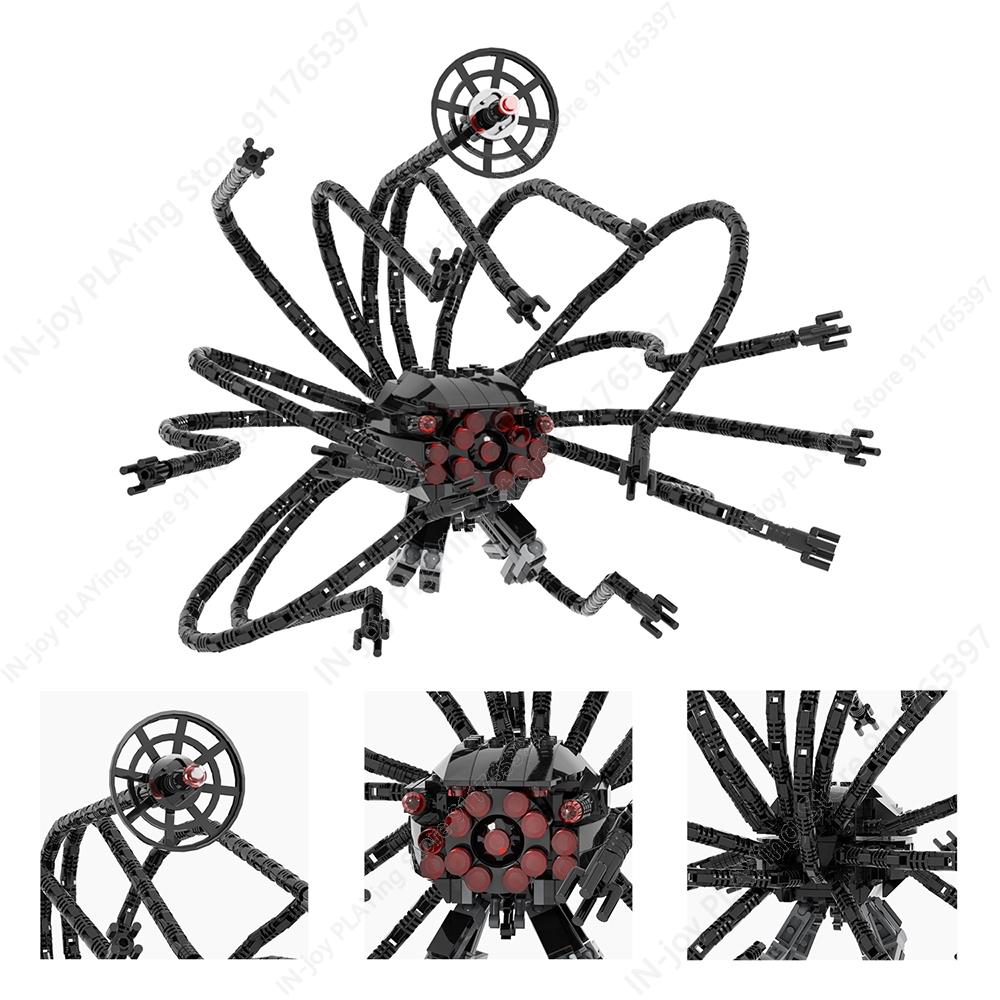 MOOXI Movie Game Scene Spaceship Gun Vehicle Model MOC Brick DIY Assembled Building Blocks Collection Toy Children Birthday Gift