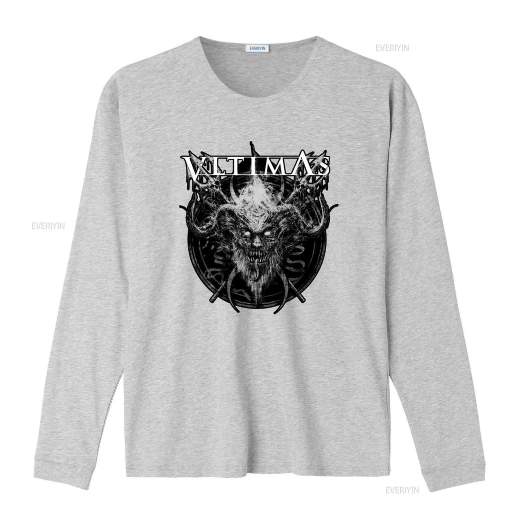 Vltimas Official Black T Shirt Gothic Demon Print Heavy Metal Band Merch Clothing Vintage Washed Soft Casual Streetwear