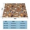 Super Soft Kawaii Guinea Pig Flannel Throw Blanket for Bedroom Bedding Warm Plush Thin Quilt for Cozy Comfort