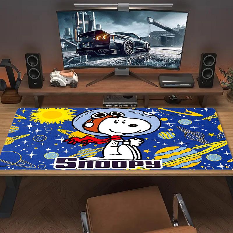 Dog Snoopy Color Mouse Pad Large Gaming Table Cushion Non-slip Laptop Tablet Big Mousepad XXL Mat Mini PC Playmat With Lock edge