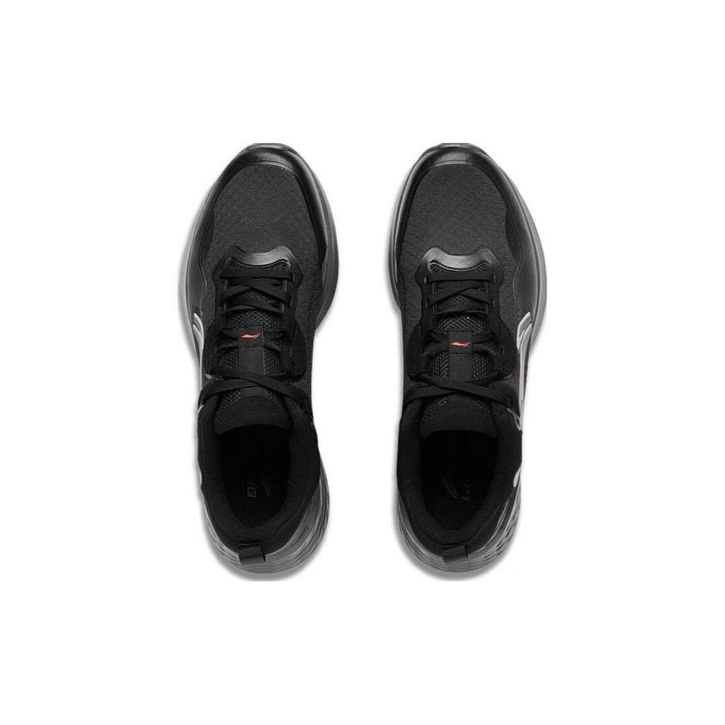 Li Ning Soft Element Rutschfest, Abriebfest, Atmungsaktiv Niedrig geschnittene Sport-Freizeitschuhe Herren Schwarz AGLT007-2