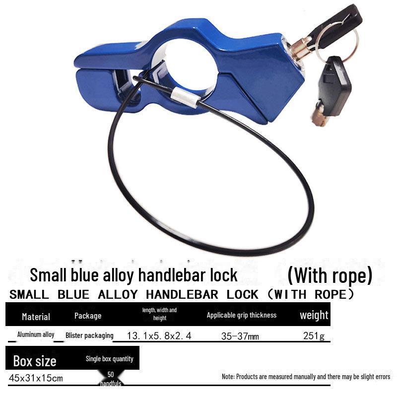 Univerzální zámek plynu a řídítek proti krádeži pro elektromobily, skútry a motocykly