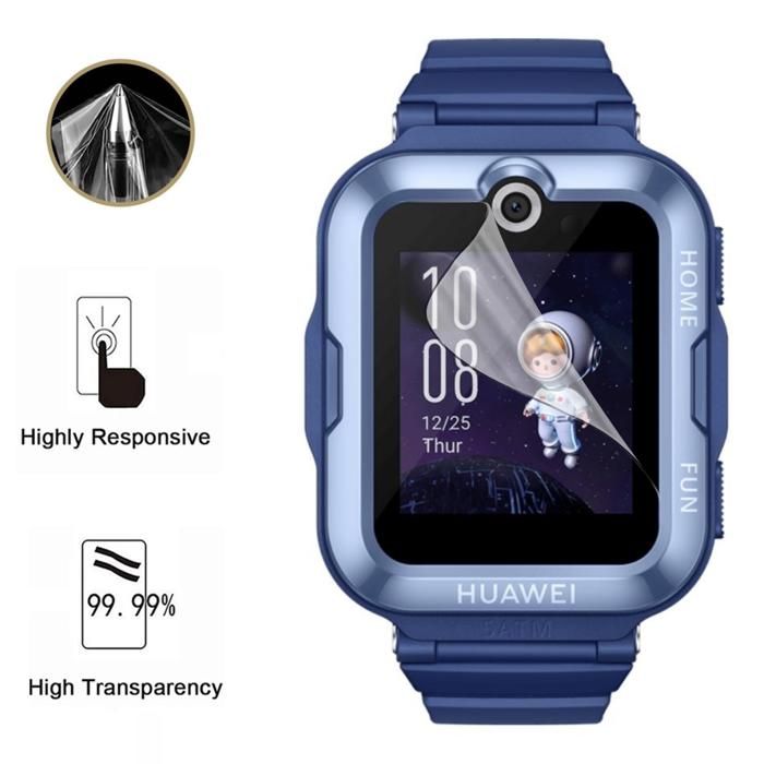 Screen Protector for Huawei Children Watches 4X [6 Pack] Ultra Thin Resistant Protective Plastic Film Phonillico