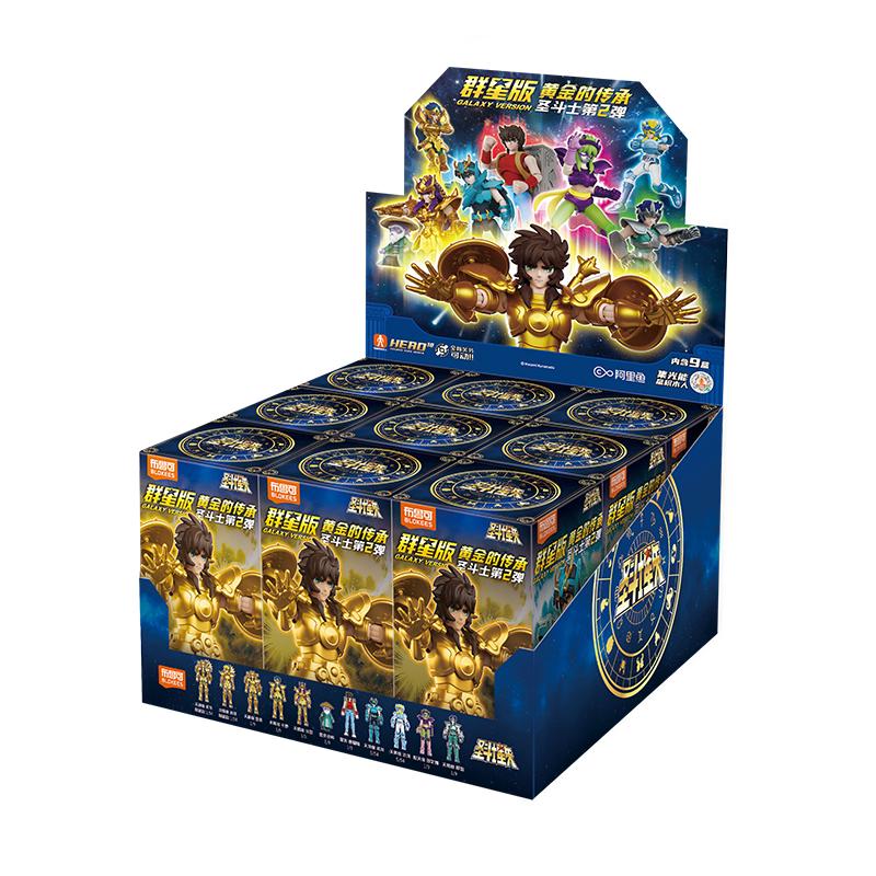 BLOKEES Original Saint Seiya V02 GALAXY VERSION V01 Dohko Libra Aquarius Ophiuchus Nachi Draco Seiya Toy Action Figure Gift