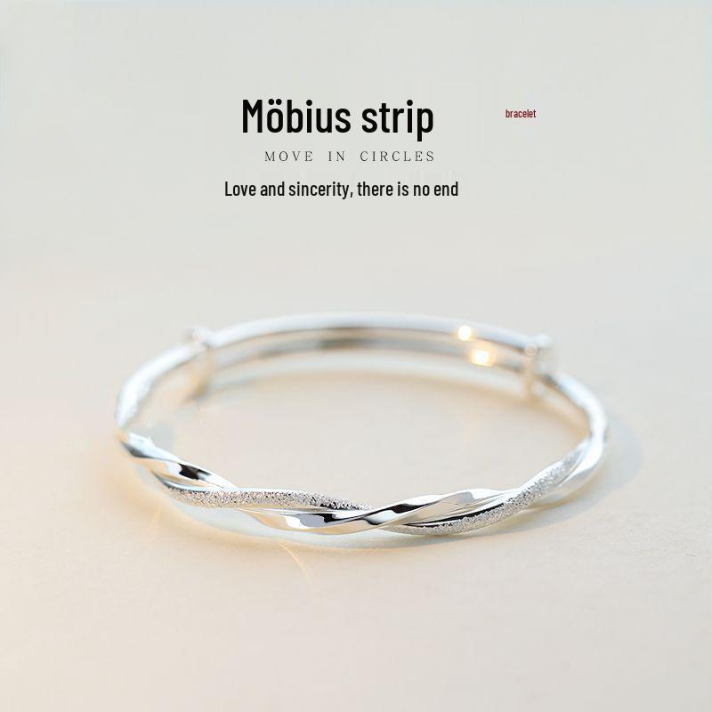 Mobius Ring Open Bracelet: Versatile, Elegant Accessory for Everyday Wear. Perfect as a Stylish Gift.