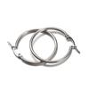 10pcs Black Open Earrings Circle Stainless Steel Earring Hooks 15-40mm Loop Base Ear Ring for Jewelry Making Components DIY