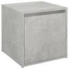Drawer Box Concrete Grey 40.5 X 40 X 40 Cm Wood Based Material