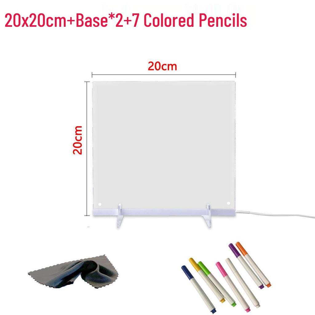 LED Luminous Acrylic Drawing Display Board Stand
