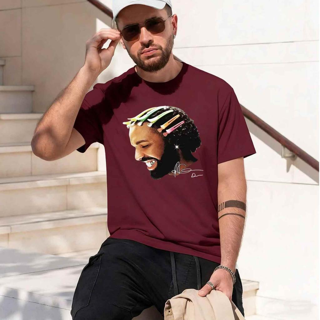 2026 New Model Rapper Drake For All The Dogs Pattern Tshirts Hip Hop Fashion Tshirt Casual Tshirt Street Clothingcomfortabl
