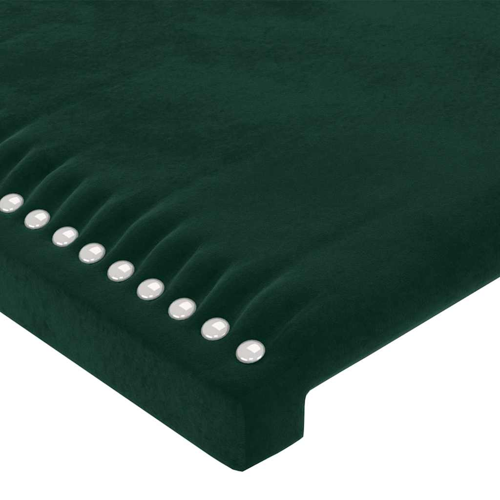Bed Frame without Mattress Dark Green 120x200 cm Velvet