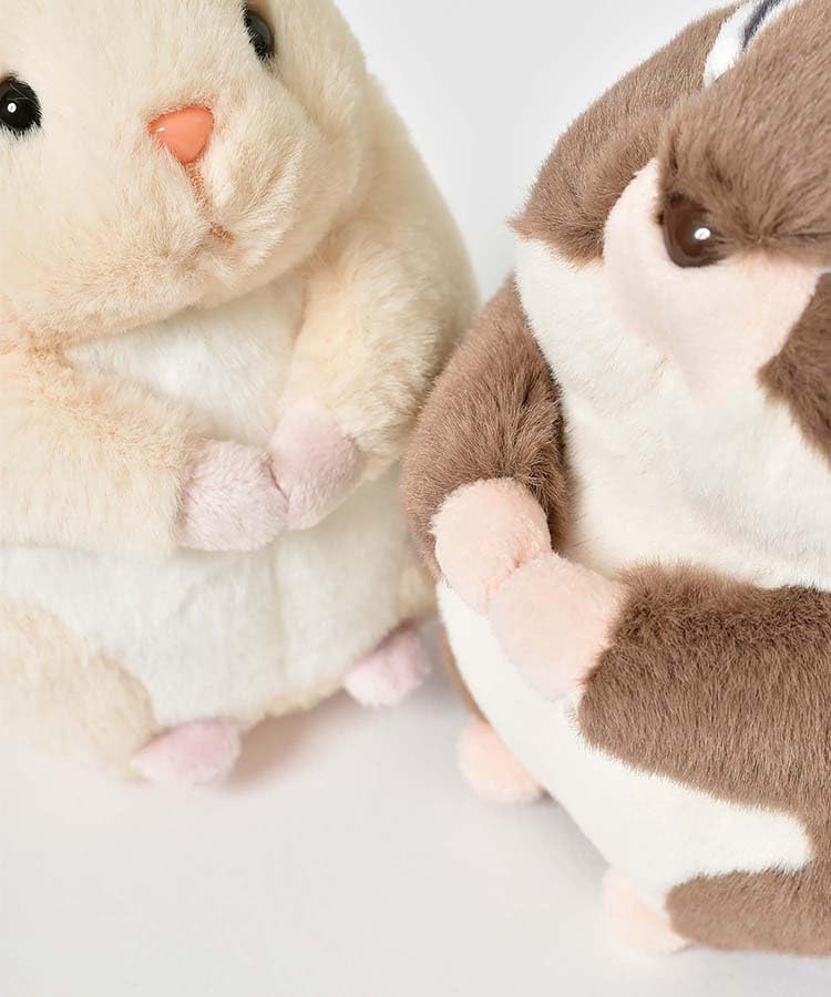 Bleu Bleuet Chubby, Soothing Plush Mascot Rodents: Syrian Hamster, Marmot, Chipmunk, and Sugar Glider (Syrian Hamster)