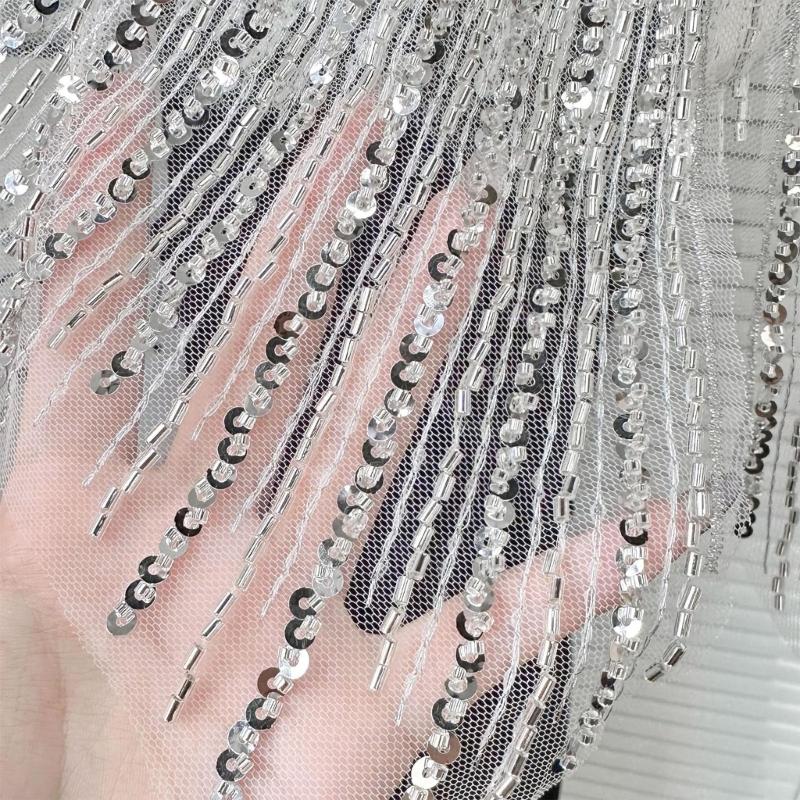 Eye-Catching Sequins Collar Appliques for Clothes Dress Sewing Patches DIY Lapel Wedding Dress Decors Accessories