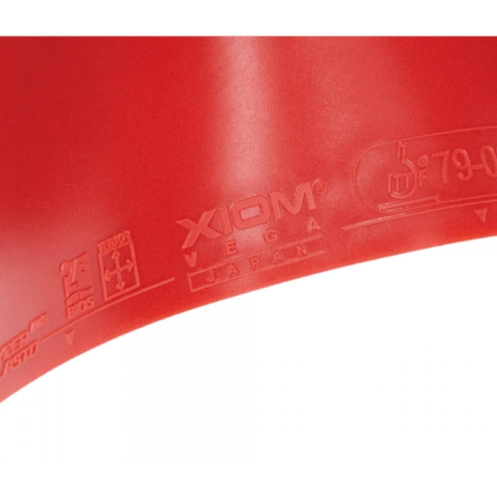 XIOM Vega Japan Red MAX 10471 Table Tennis Inverted Soft Rubber,