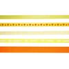 Ruban imprimé Jaune 90 cm 5 pièces