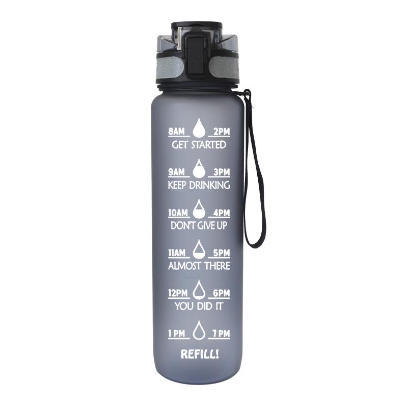 

1000ml Large Capacity Tritan Sports Water Bottle with Handle for Fruit Tea 1L