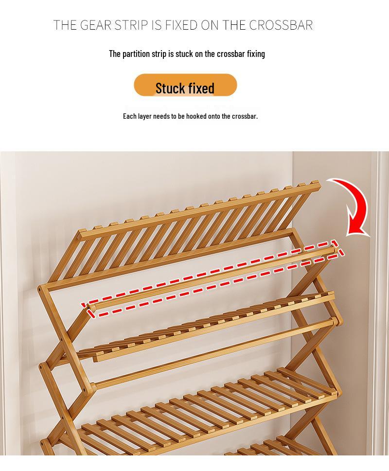 Compact Foldable Shoe Rack: Multi-Layer, No-Install, Space-Saving Storage for Indoor Entrances.