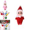 2.9in Christmas Elf Doll Ornament Lovely Kids Gift Toy Decor