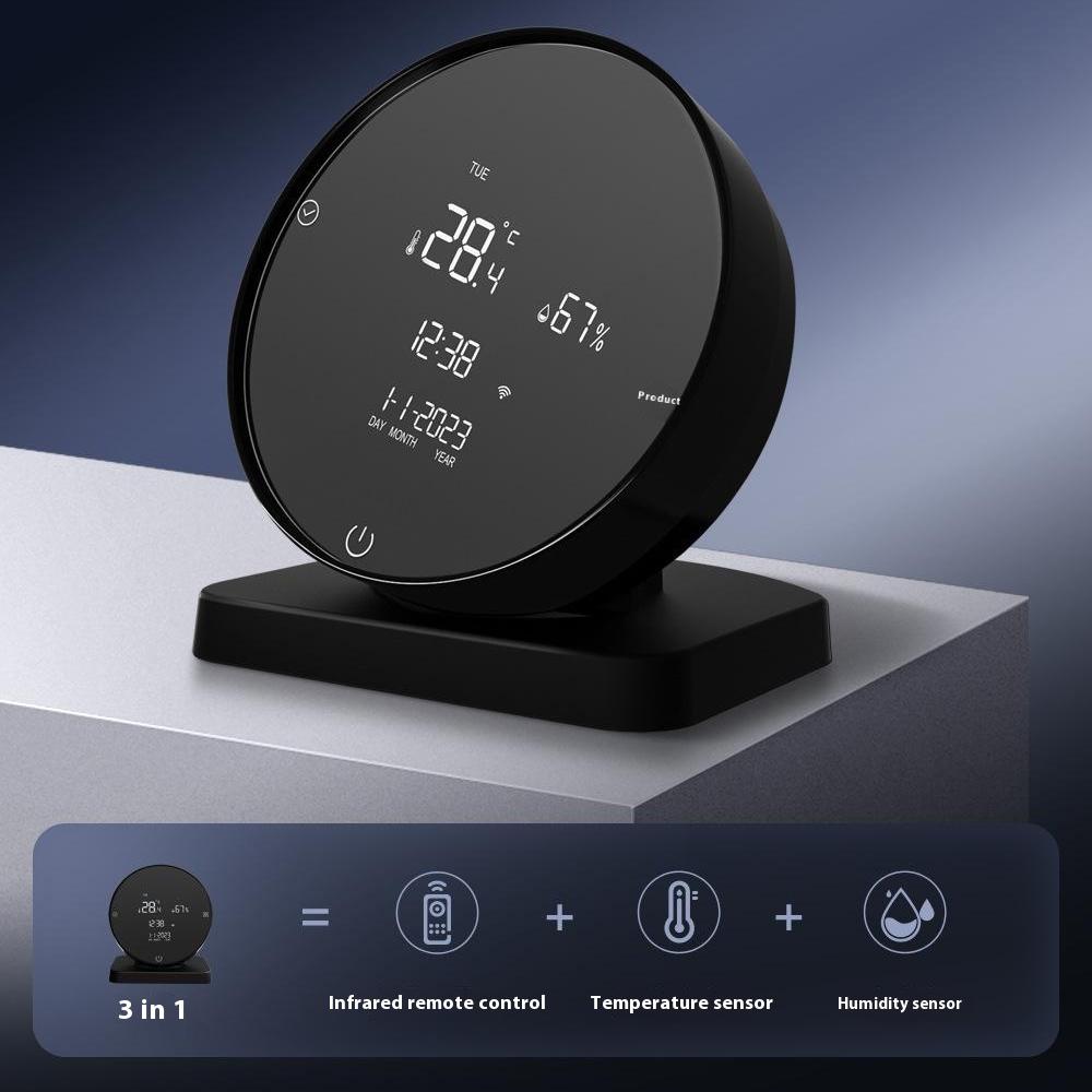 

WHS20S 2 in 1 WiFi Smart Temperature Humidity Sensor Home IR Remote Control Type A