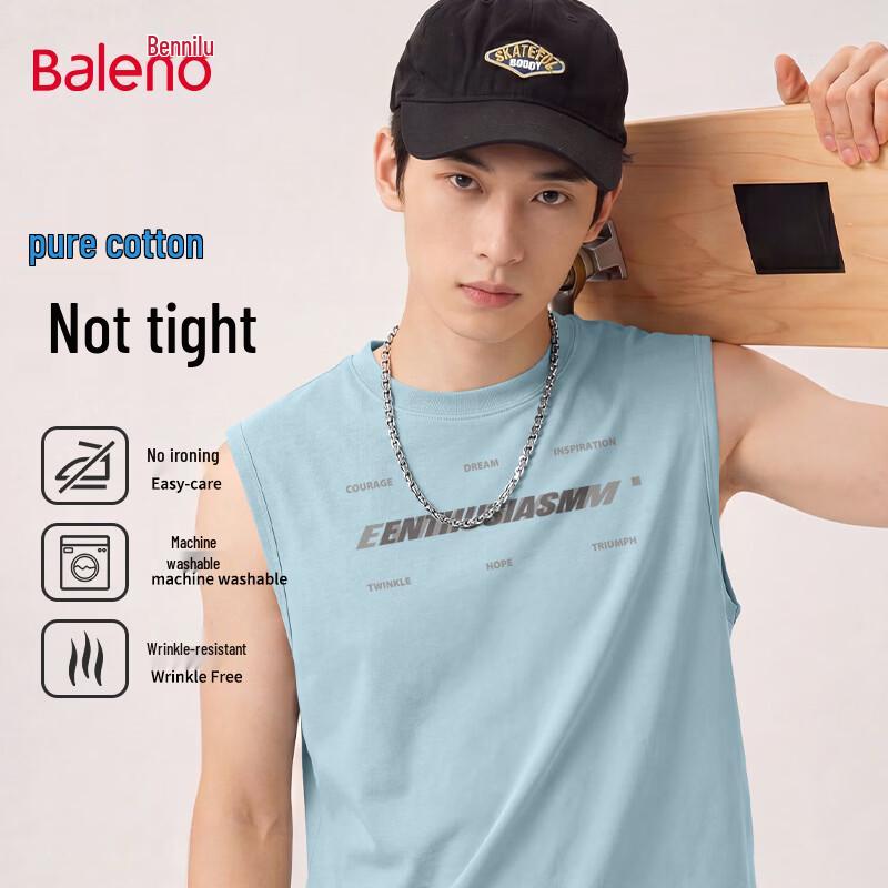Baleno Men s Pure Cotton Sleeveless Vest 4XL