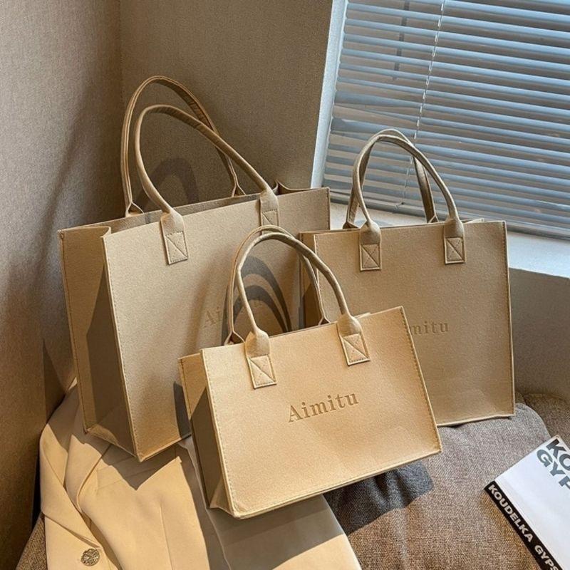 Hochwertige, geräumige Filztasche für Damen, ideal als Souvenir-Geschenktasche