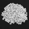 300Pcs White Acrylic Single Letter Cube Beads A Z DIY Bracelet Necklace Accessories
