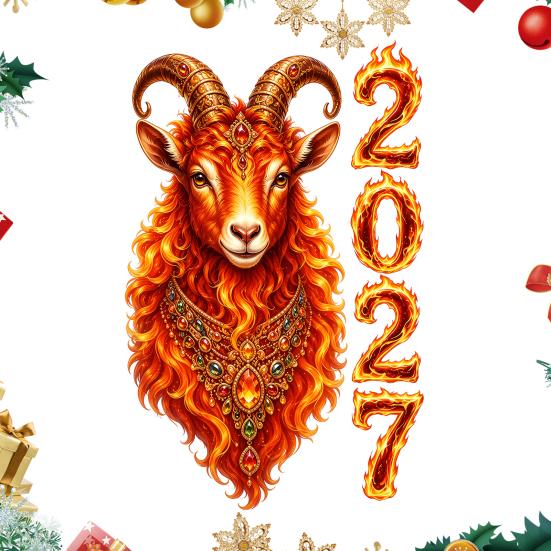 Reusable PVC Glass Film for Shop Displays Chinese New Year Window Clings, 2027 of Goat Static Decorative Stickers Doors Windows No?Glue Lunar