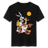 Miniso Summer 2025 New Animation Peripheral Bugs Bunny Women Fashion Street Shortsleeved Tshirt Cotton Mens and Women Clothes